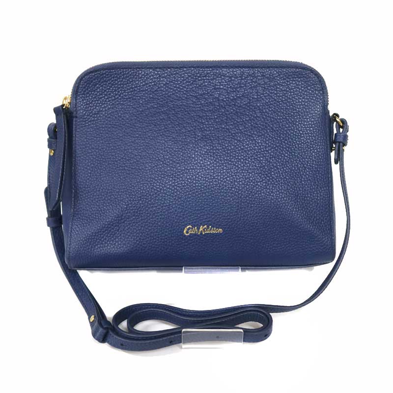 見事な創造力 Kidson 中古 Used 8 質屋 かんてい局小牧店 C 52 キャスキッドソン ショルダーバッグ 斜め掛け ネイビー レザー 革 レディース 花柄 ゴールド金具 Cath C 52 Quintalafrancisca Com