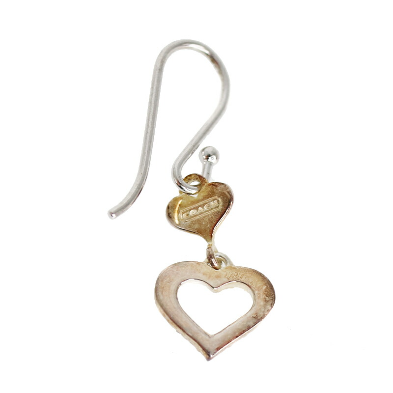 楽天市場 Coach コーチ ピアス 片耳のみ ストーン ハート シンプル シルバー系 アクセサリー レディース 中古 Used 8 質屋 かんてい局 小牧店 C21 1079 質屋かんてい局 楽天市場店