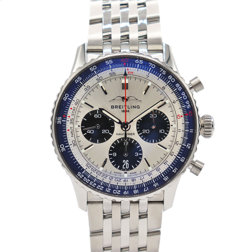 ブライトリング Breitling AB0138241G1A1 ナビタイマーB01 クロノグラフ43 シルバー【中古】｜質屋かんてい局 店