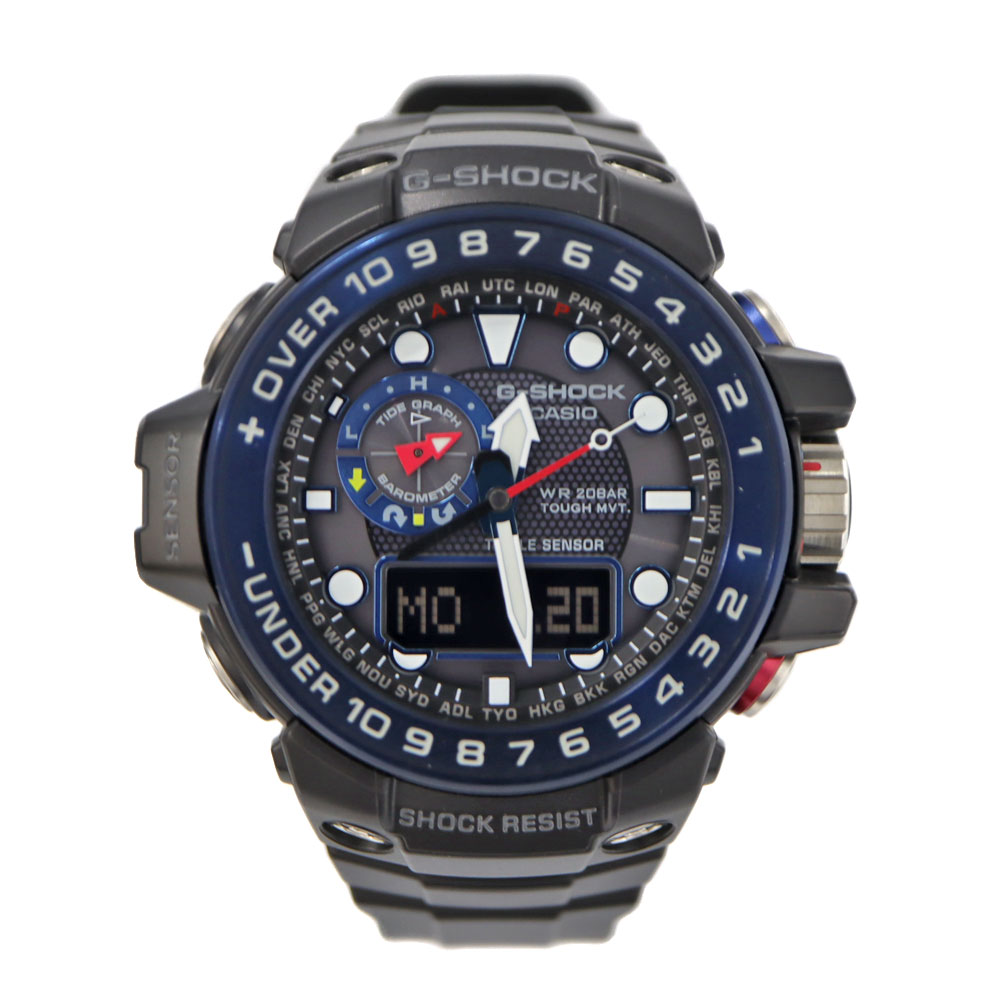 カシオ Casio GWN-1000B-1BJF G-SHOCK ガルフお師匠さん 手ごわいソーラー 電磁波時辰儀 メンズ ウオッチ 米国海軍 【中古】