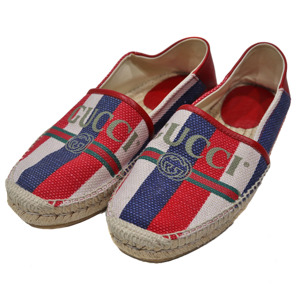 楽天市場】GUCCI グッチ エスパドリュ 466902 ブラック GG