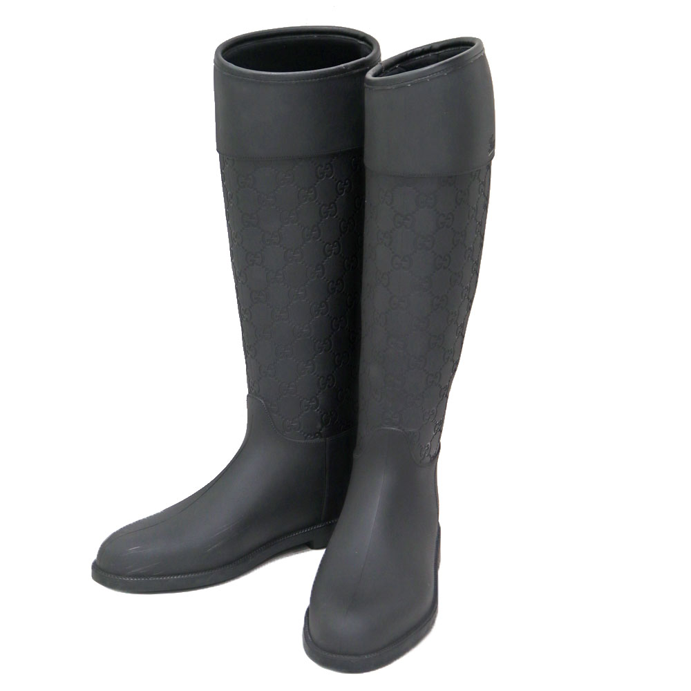 GUCCI レインブーツ ラバー ブラウン #37 楽天市場】【靴】GUCCI グッチ グッチシマ GG柄 型押し ラバー