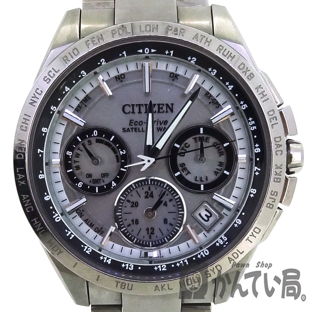 超新作 メンズ腕時計 Citizen シチズン F900 T アテッサ エコドライブ ソーラー電波 クロノグラフ 腕時計 メンズ チタン グレー文字盤 中古 買取専門かんてい局大垣店 Used 6 P Icaroexpress Com Br