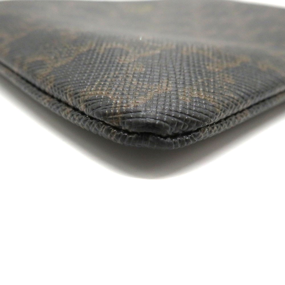 CELINE【セリーヌ】10C662BTA.38NOフック付コイン&カードポーチコーティングキャンバストリオンフブラックレディース【中古】USED-7質屋かんてい局細畑店h2204528