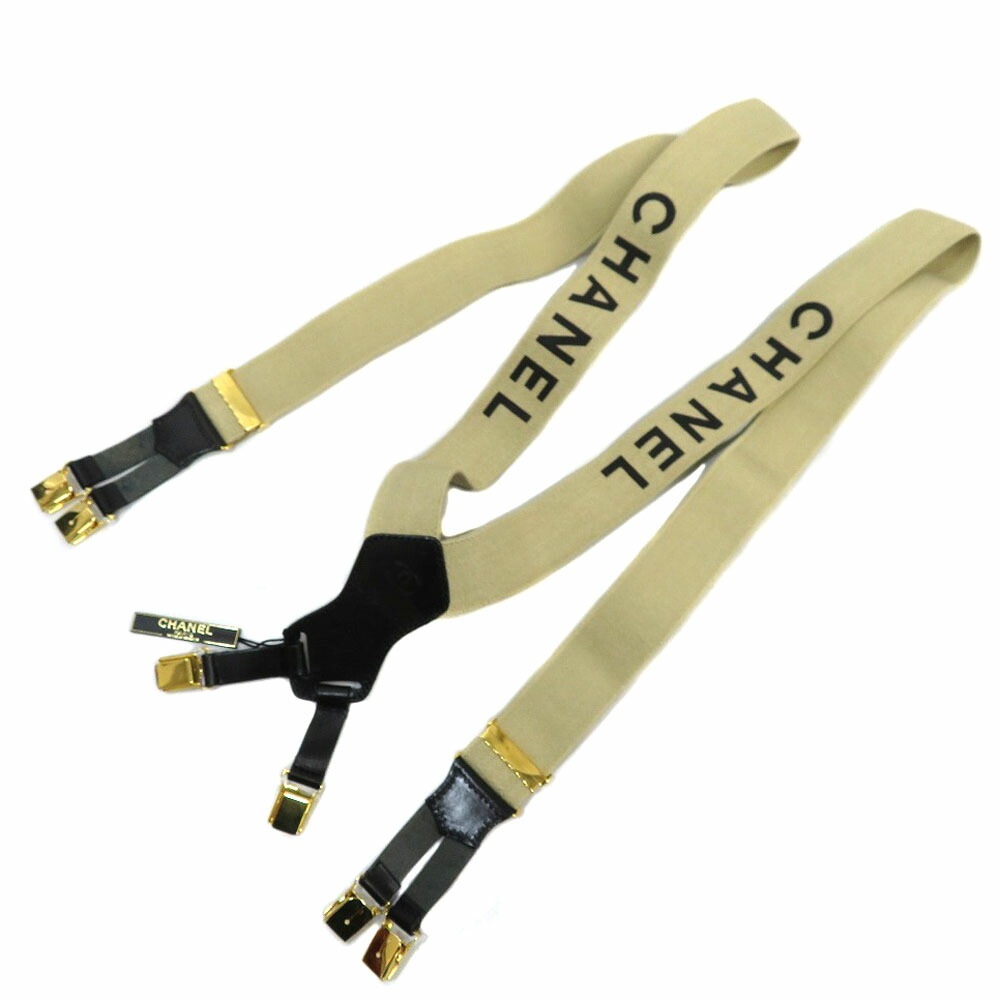 ❣*K様 CHANEL キャンバス サスペンダー ベージュ ❣*K様 CHANEL