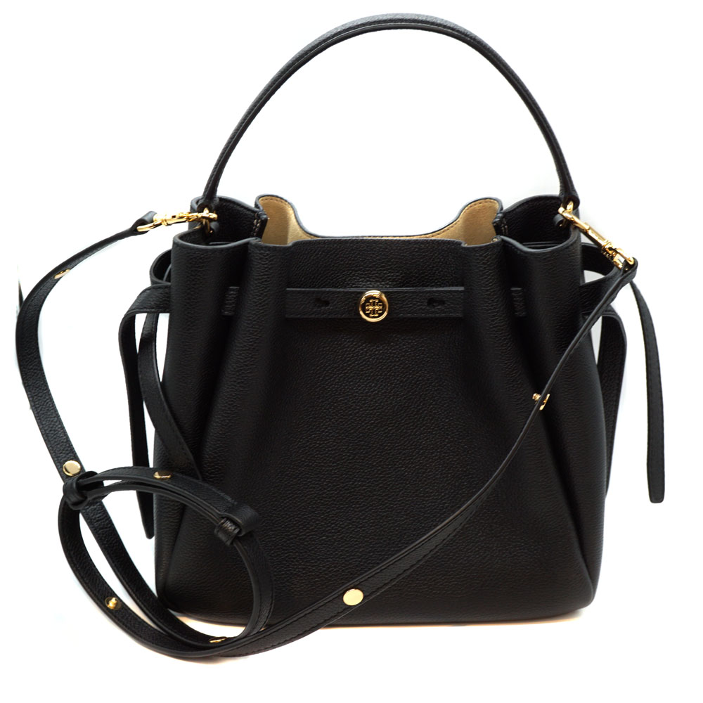 トリーバーチ Tory Burch 166982 ロミーバケットバッグ レザー ブラック 【中古】｜質屋かんてい局 店