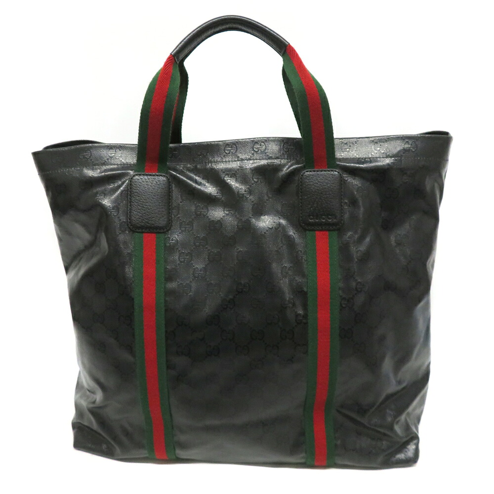グッチ Gucci 763287 トートバッグ GGクリスタル ブラック【中古】