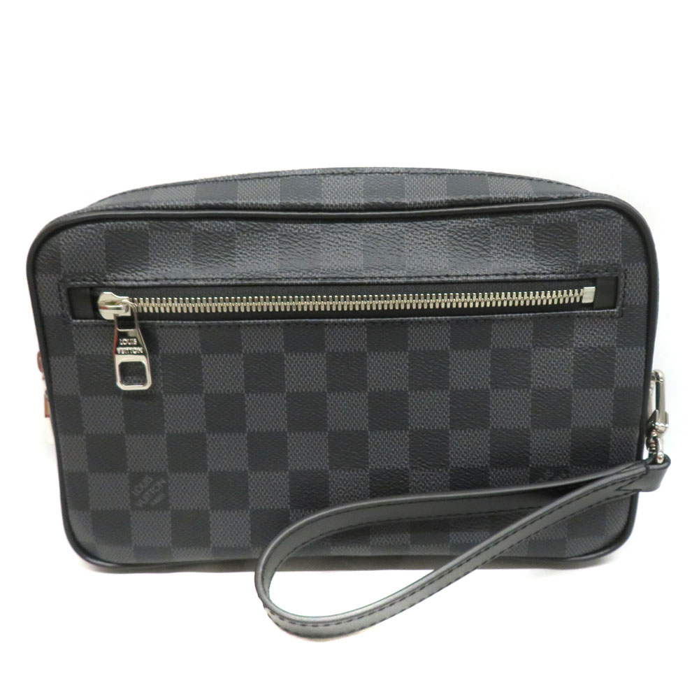 ルイヴィトン Louisvuitton N41664 ポシェット・カサイ ダミエグラフィット ブラック グレー【中古】