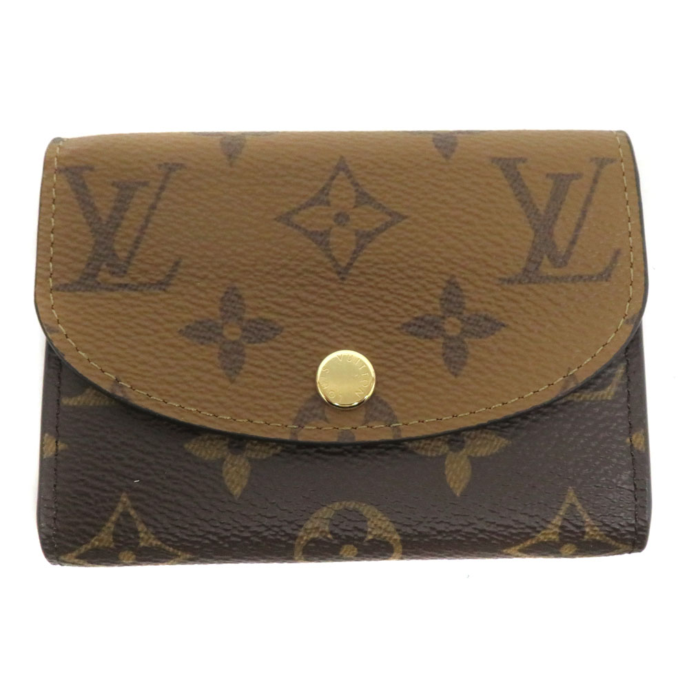 ルイヴィトン Louis Vuitton M82333 ポルトモネ･ロザリ ブラウン 【中古】
