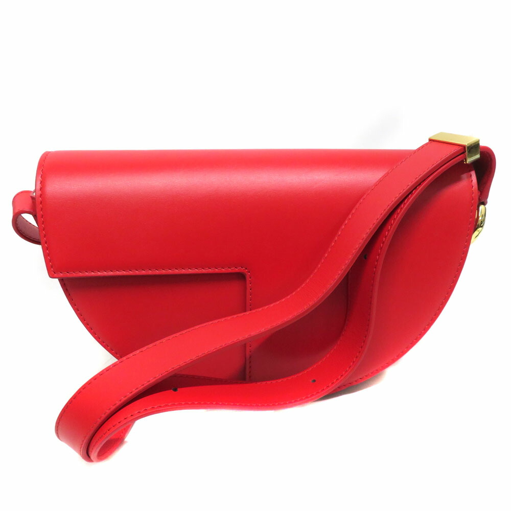 パトゥ Patou ハーフムーンショルダーバッグ 赤いこと 【中古】