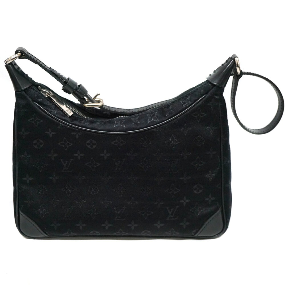 ルイヴィトン Louisvuitton M92142 リトルブローニュ モノグラム繻子 ノワール 黒いこと 【中古】