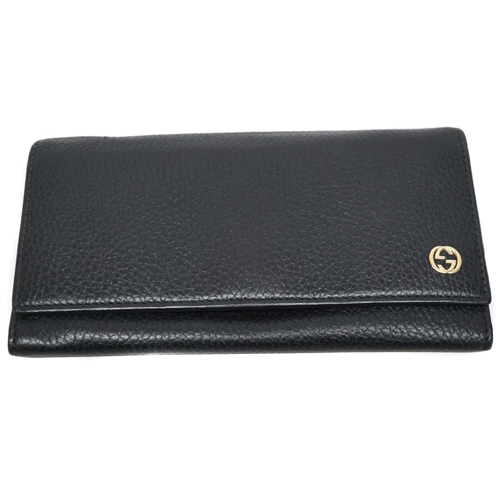 Gucci 長財布 黒 PVC GGインプリメ ラウンドファスナー 【公式通販】