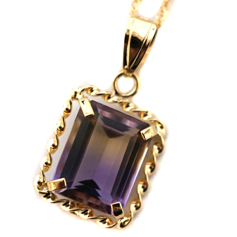 K18 紫石ネックレス ゴールド 色石 ジュエリー アクセサリー【中古】 59,388円