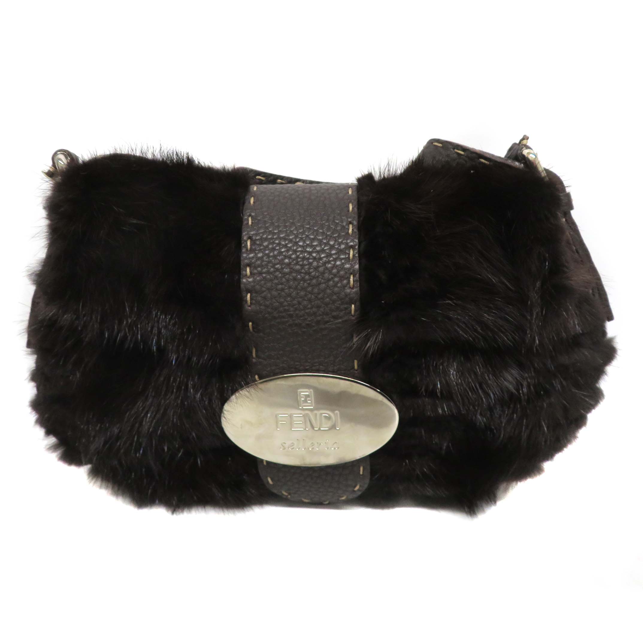 フェンディ FENDI バケット ラパン ラビットファー　ブラック 楽天市場】フェンディ マンマバケット ショルダー リアルファー