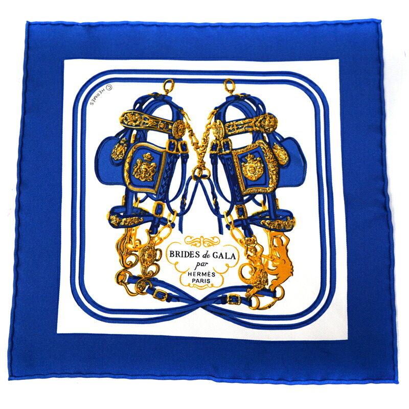 楽天市場】HERMES エルメス ポケットチーフ ジャガードH柄シルク