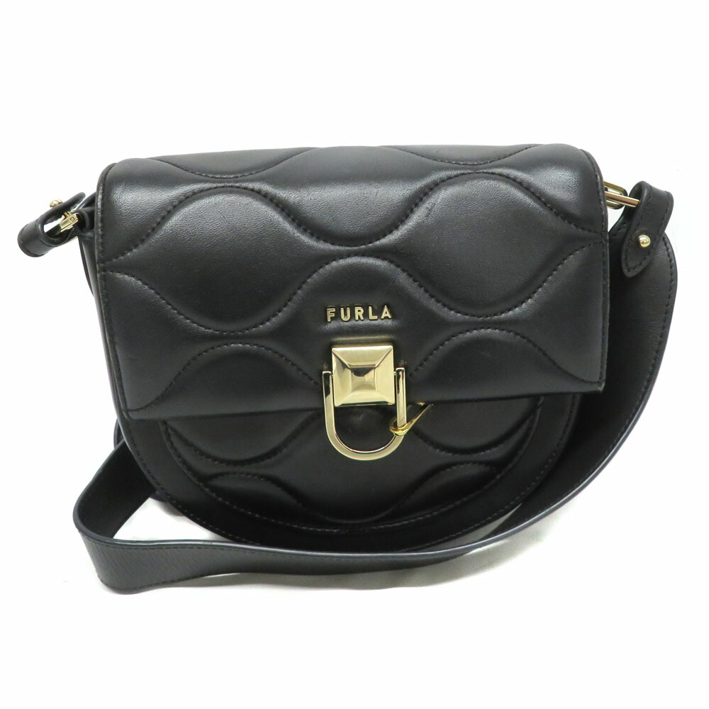 フルラ Furla WB00184 ミスミミ ミニクロスボディバッグ ブラック 【中古】