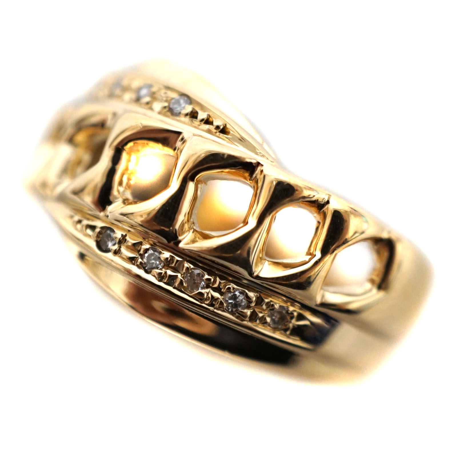 K18 ゴールド ダイヤモンドリング ダイヤモンド ジュエリー アクセサリー 【中古】