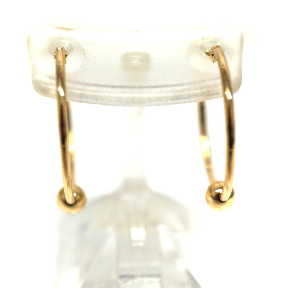 K18 ゴールド フープピアス ジュエリー アクセサリー 【中古】