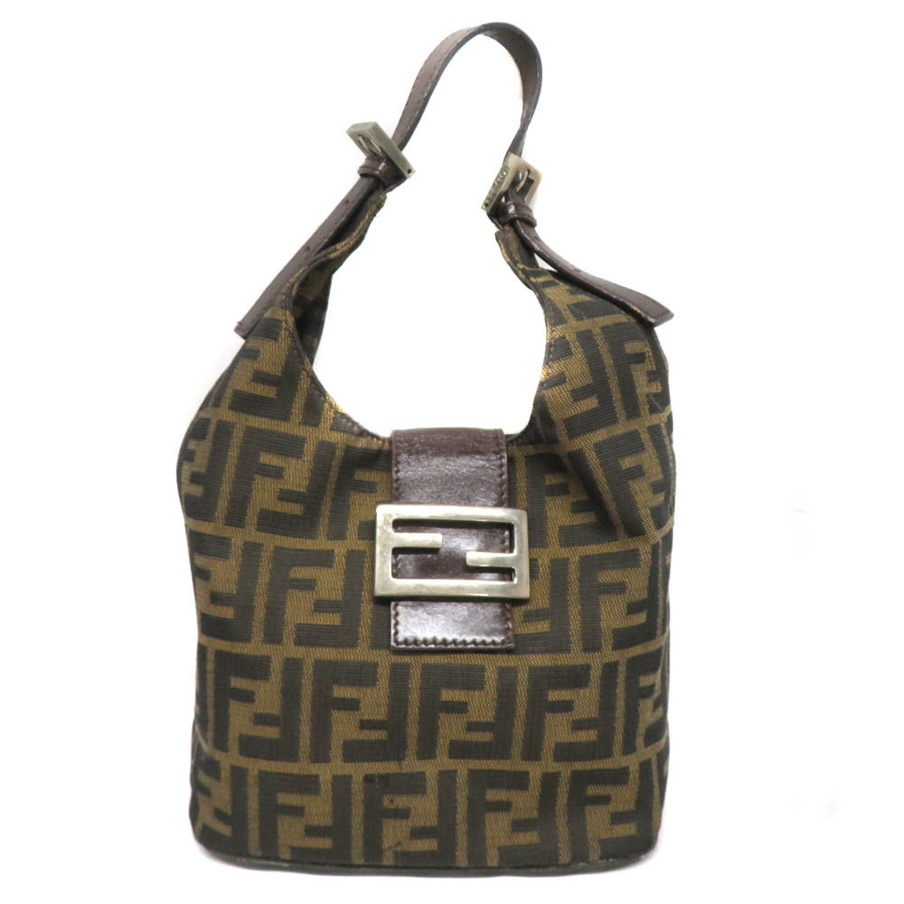 フェンディ Fendi 26686 ズッカ ハンドバッグ レザー キャンバス ブラウン 【中古】 35,737円