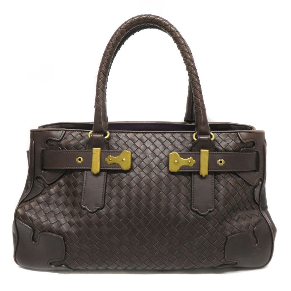 ボッテガヴェネタ Bottega Veneta 161276 ハンドバッグ ブラウン イントレチャート 【中古】|質屋かんてい局 店