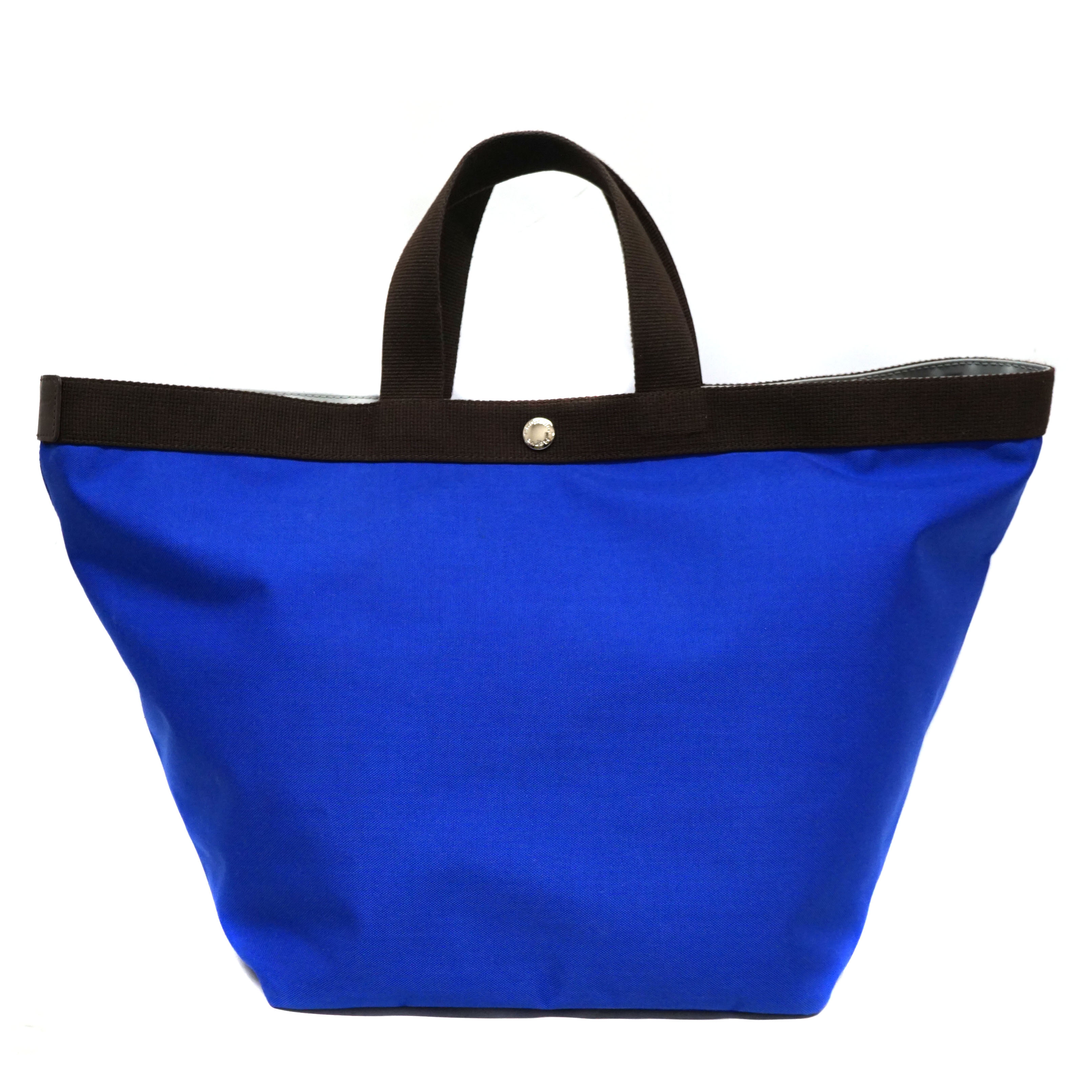 エルベシャプリエ Herve Chapelier 725C コーデュラ 舟型トート L 青色 赤銅色 【中古】