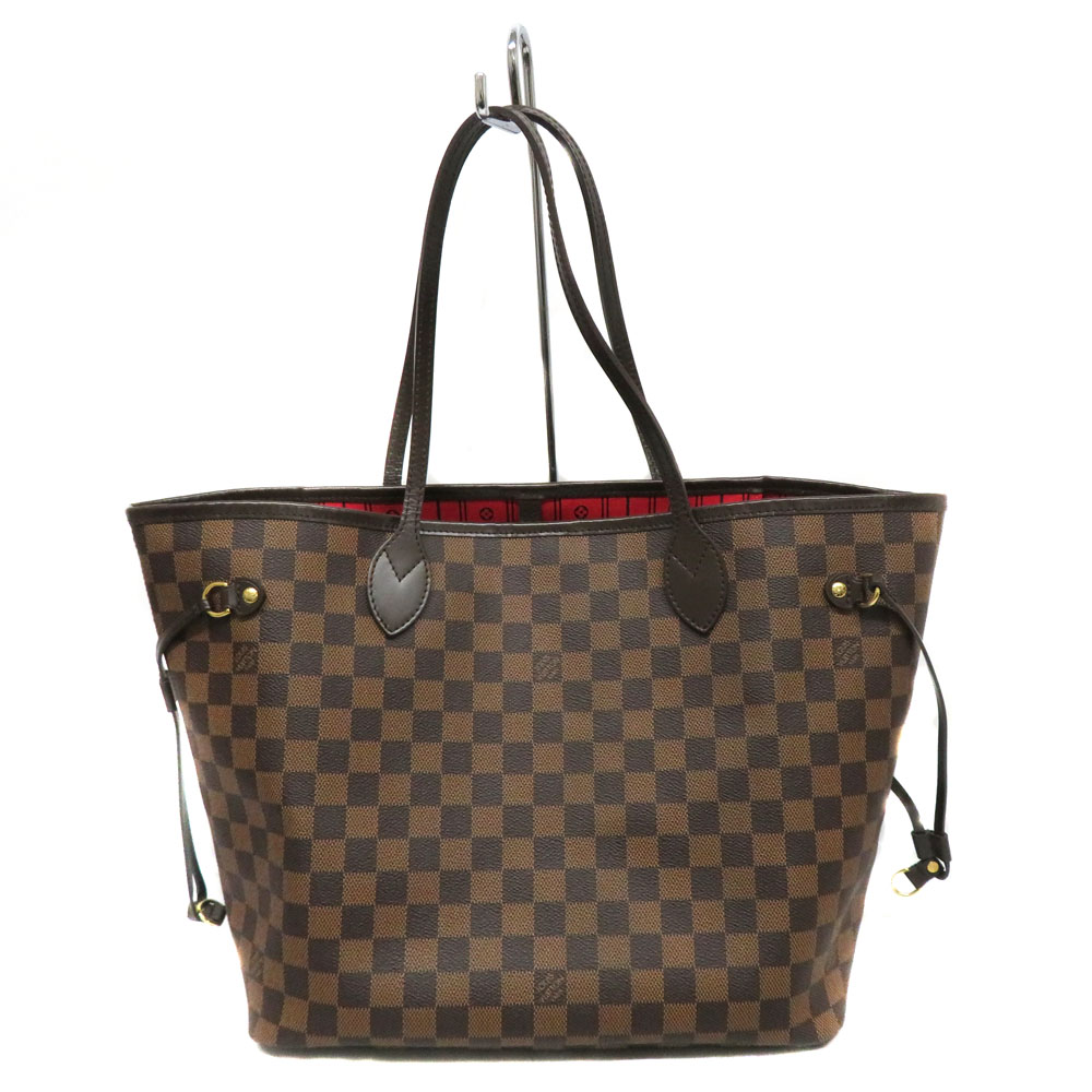 ルイヴィトン Louis Vuitton N51105 ネヴァーフルMM ダミエ エベヌ 赤銅色  【中古】