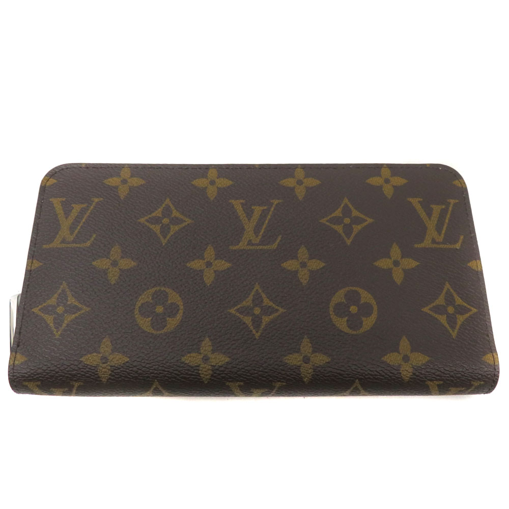 ルイヴィトン Louis Vuitton M27029 ジッピーウォレット モノグラム 赤銅色 しろがね色 【中古】
