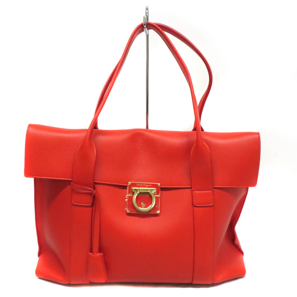 サルヴァトーレ フェラガモ Salvatore Ferragamo トートバッグ スーキー レッド 【中古】｜質屋かんてい局 店