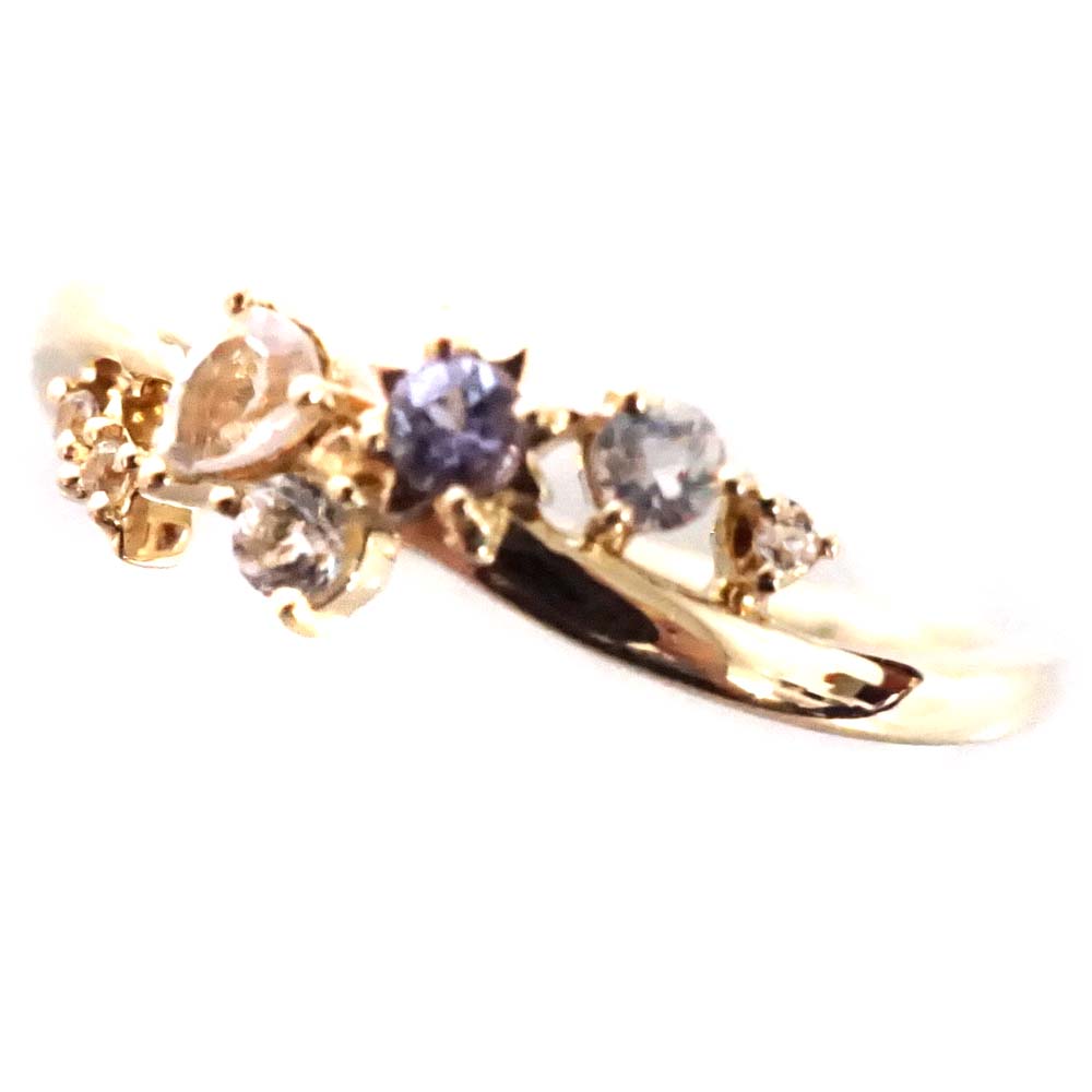 楽天市場】4℃ ヨンドシー K10 YG / PG SILVER トリニティ リング