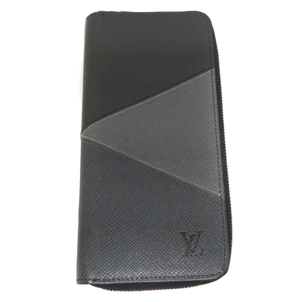 ルイヴィトン Louis Vuitton M30731 ジッピーウォレット ヴェルティカル  長札入れ 黒いこと 薄墨色【中古】 バッグ・小物・ブランド雑貨-財布・ケース-メンズ財布