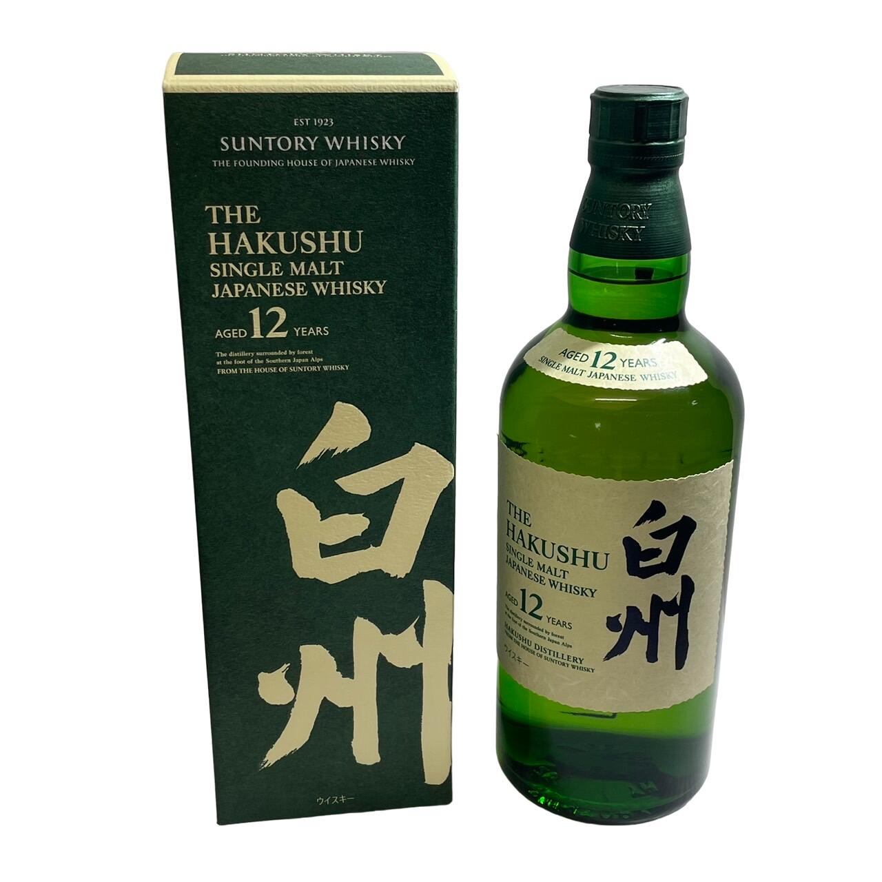 【中古】【長野県内限定発送】【箱付き】SUNTORY サントリー 白州 12年 シングルモルト ウイスキー HAKUSHU 700ml 43%｜かんてい局EC