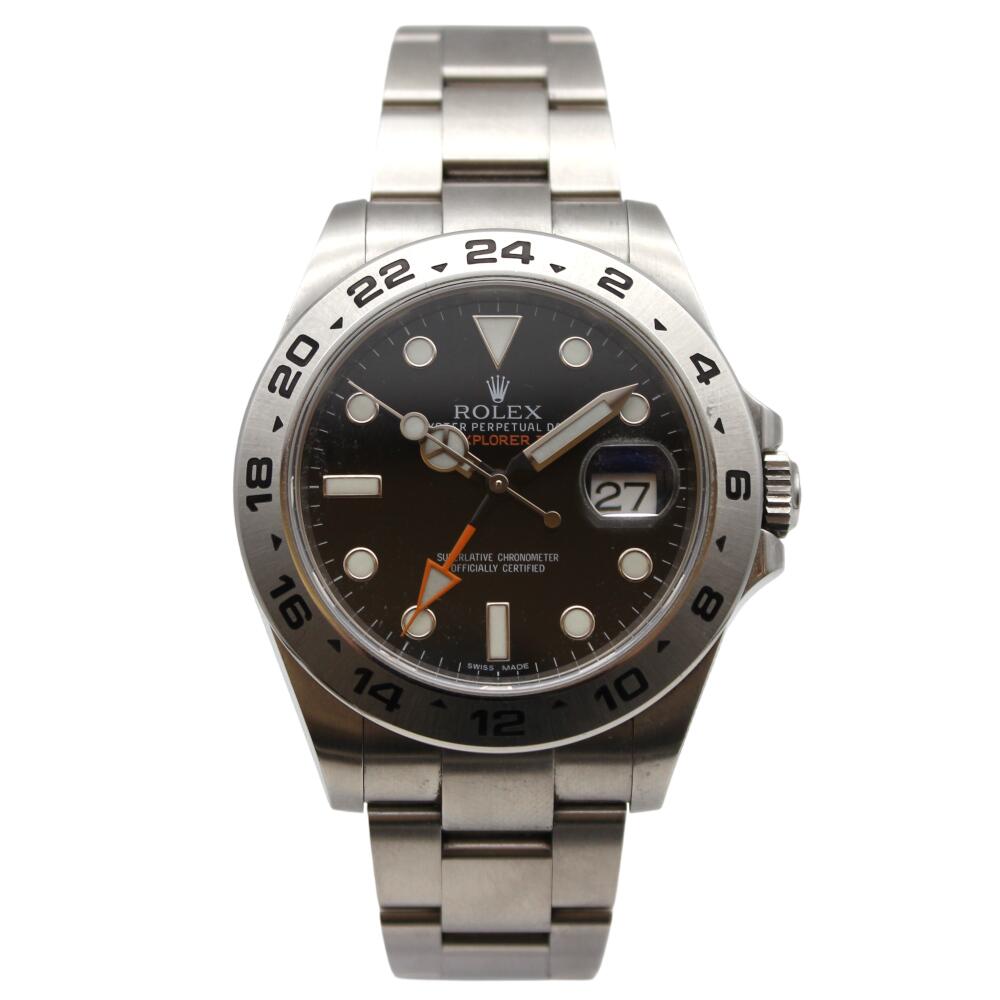 【中古】ロレックス Rolex 216570 エクスプローラー2 ブラック