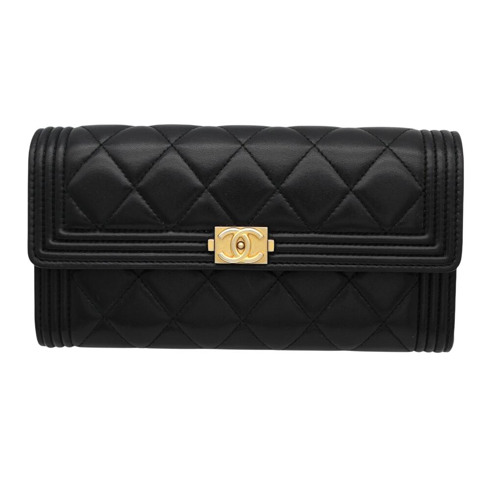 【中古】CHANEL シャネル A80286 ボーイシャネル 長財布