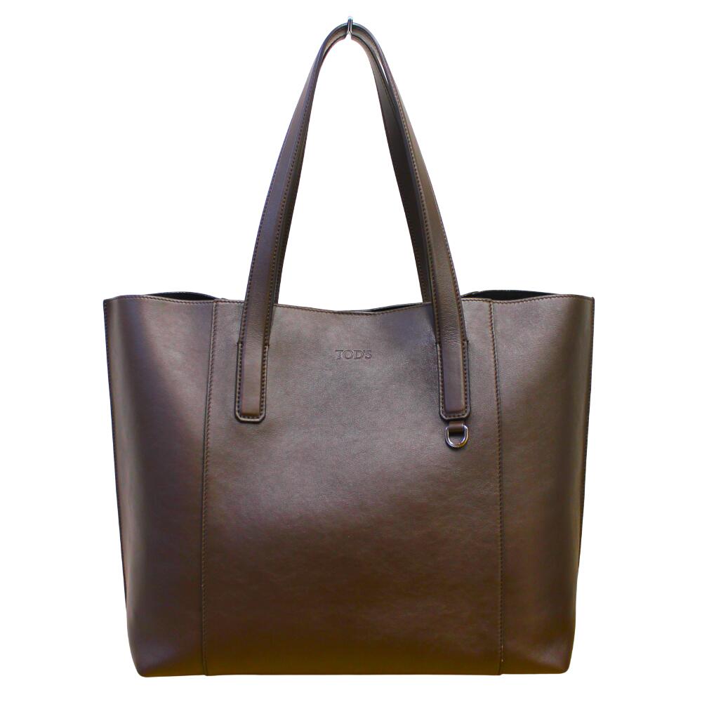 【中古】TOD’Ｓ トッズ レザーショッピングバッグ