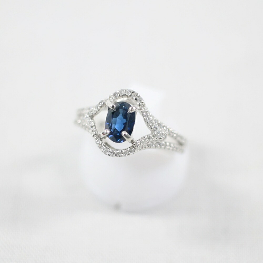 中古美品 PT900 サファイア・ダイヤモンドリング S0.825ct/D0.35ct/約6.4g/12号 指輪 プラチナ 宝石 貴金属 アクセサリー ギフト プレゼント 贈り物 ゴージャス 【中古】かんてい局飛田店【楽ギフ_包装選択】h4-14398|かんてい局熊本店