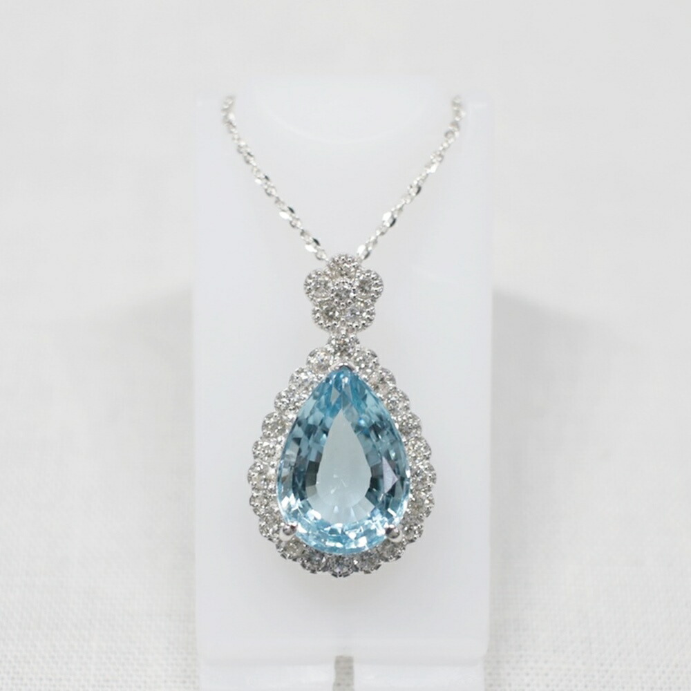 スタージュエリー　K10ホワイト　ダイヤモンド　アクアマリンのネックレス 楽天市場】STAR JEWELRY(スタージュエリー) ネックレス アクア