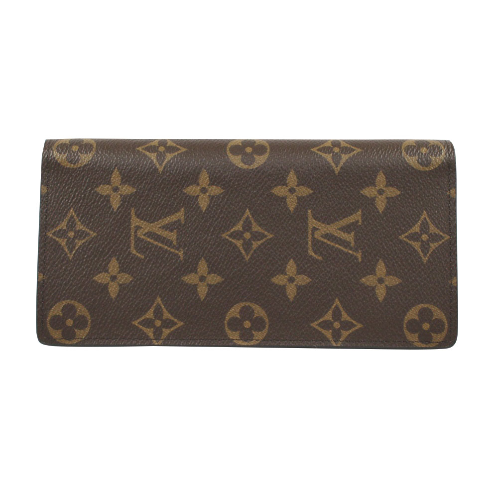 ◎未当て嵌める LOUIS VUITTON ルイヴィトン ポルトフォイユ・ブラザ モノグラム 2つ折り長紙入れ M66540 赤銅色 メンズ レディース【未当て嵌める】かんてい局飛田店 h4-31061