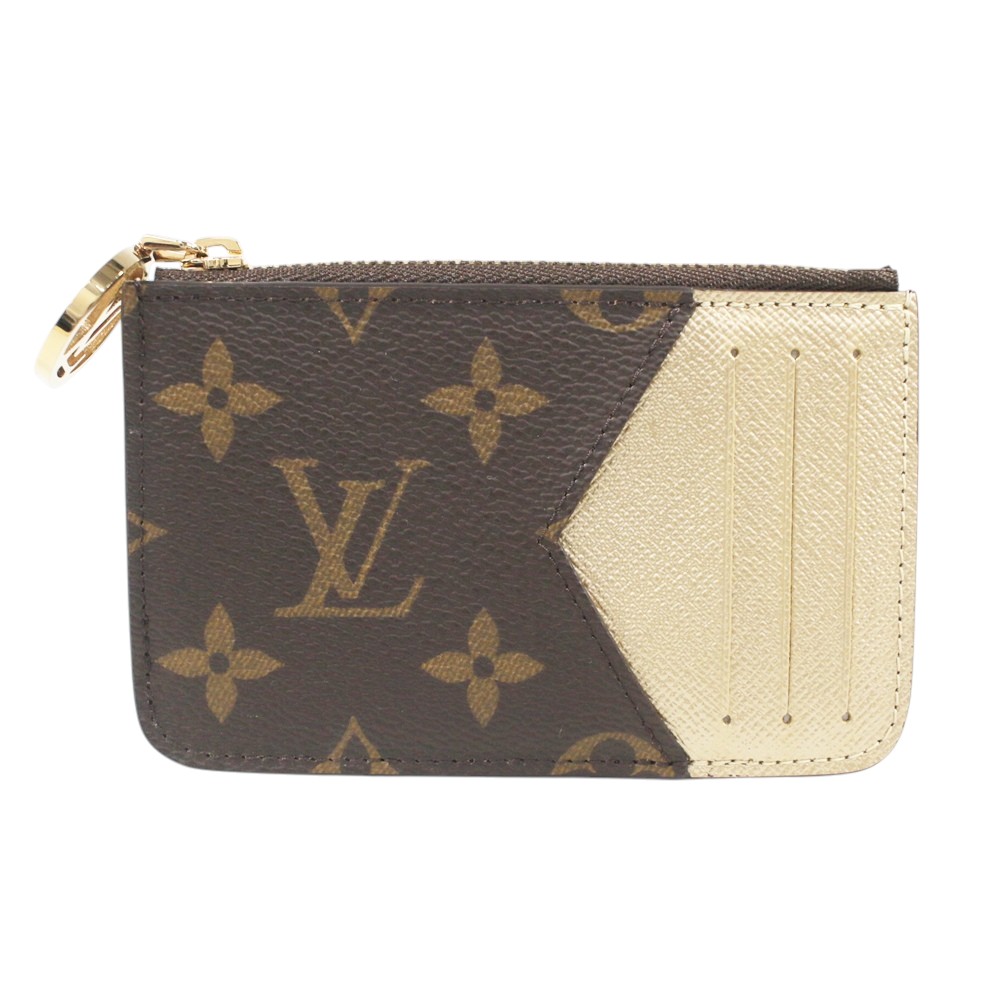 ◎ 未当て嵌める LOUIS VUITTON ルイヴィトン M26654 オポルト カルト・ロミー モノグラム 歌留多容れもの コインケース 赤銅色×ゴールド  ゴールド金具 レディース メンズ 保護すること袋付 かんてい局飛田店 h4-30779