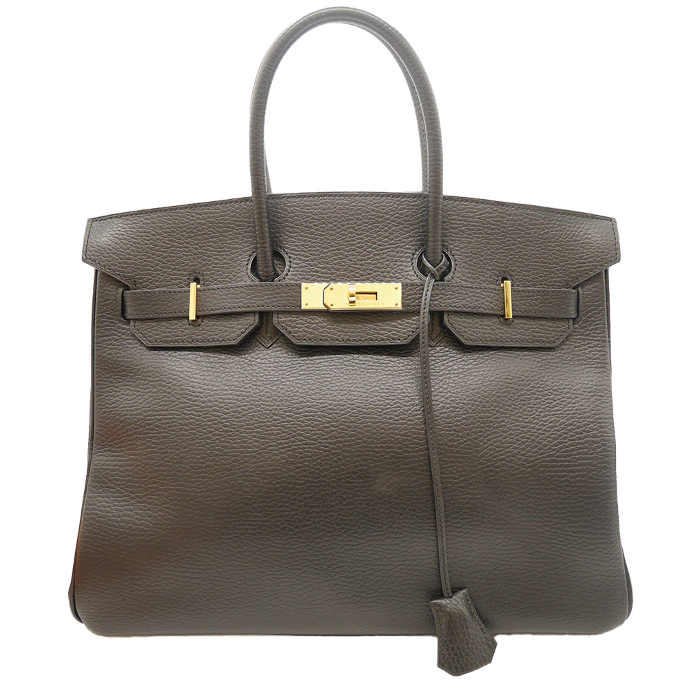HERMES エルメス バーキン 35 アルデンヌ ノワール(ブラック) ゴールド金具 【中古】かんてい局光の森店【楽ギフ 包装選択】f25-52