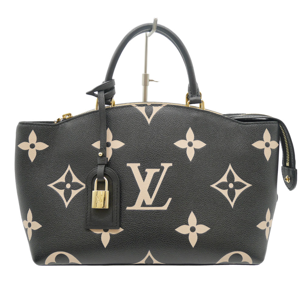 LOUIS VUITTON ルイヴィトン プティ・パレPM M58913 バイカラーモノグラム アンプラントレザー ブラック ゴールド金具【中古】かんてい局光の森店【楽ギフ 包装選択】f25-11