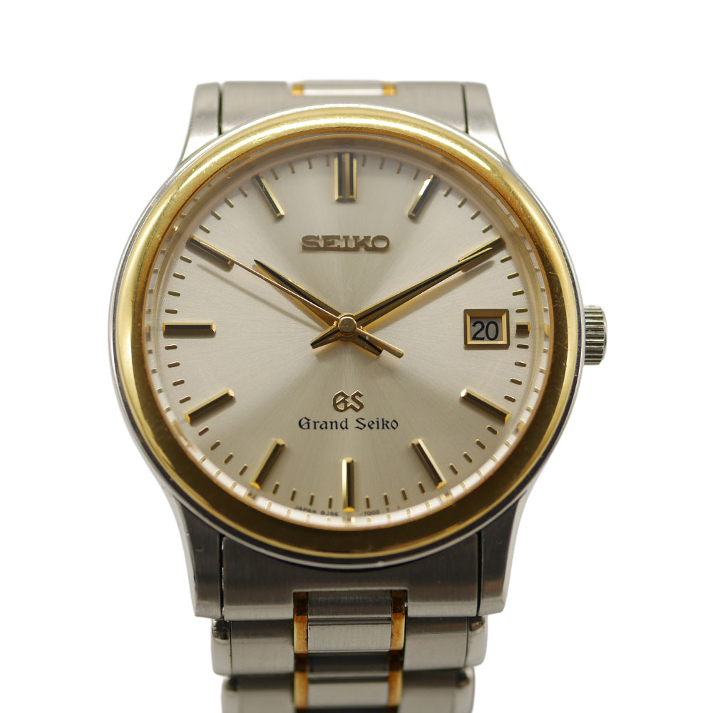 地びたセイコー SBGF014 8J56-7000 石英 メンズ ウオッチ K18 SS しろがね色系 Grand Seiko 【中古】かんてい局光の森店【楽ギフ 荷造り選りわける】f26-227