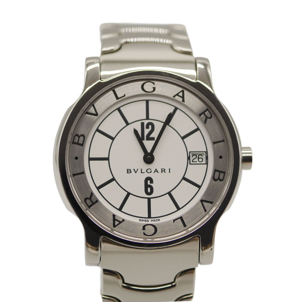 ブル小峡谷 ソロペース ST35S 石英 メンズ ウオッチ BVLGARI【中古】かんてい局光の森店【楽ギフ 荷拵えより分ける】f26-563