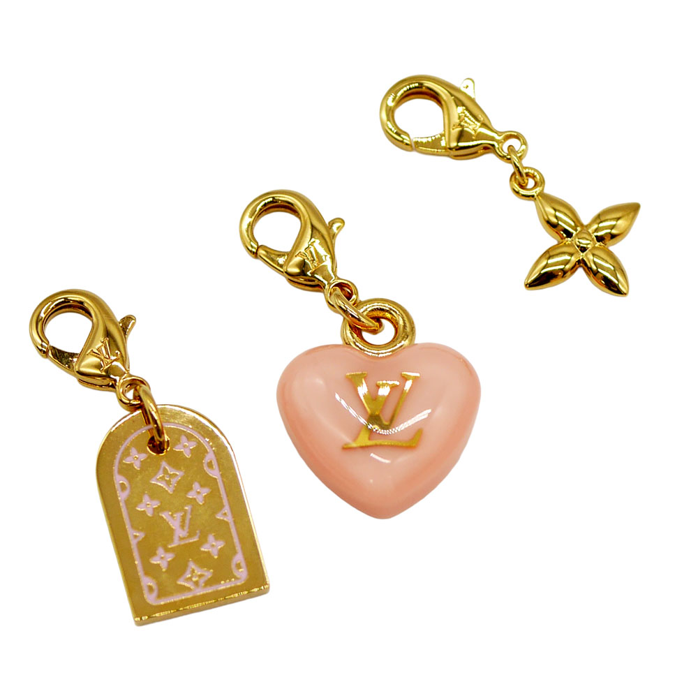 【未使用品・展示品】ルイヴィトン バッグチャーム M03002 アクセサリー ピンク【中古】かんてい局光の森店【楽ギフ 包装選択】f25-396