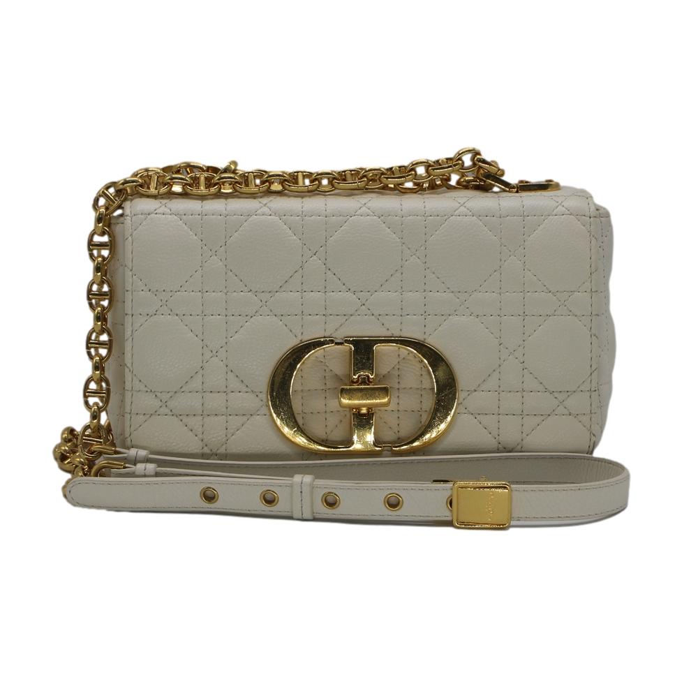 Dior クリスチャンディオール M9241UWHC Dior Caro  御徒面子 スモール カロ チェーン店ショルダーバッグ 白 白いこと【中古】かんてい局上水前寺店【楽ギフ_荷拵えより分ける】k25-3663