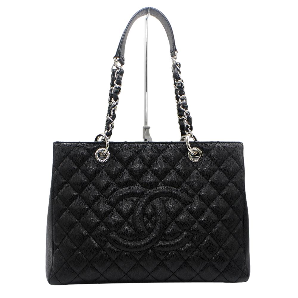 美品☆CHANEL シャネル A50995 GST グランドショッピングトート 黒いこと 黒 レディース【中古】かんてい局上水前寺店【楽ギフ_荷拵え選りわける】k26-1170