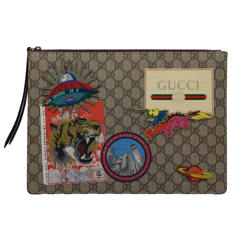GUCCI グッチ 474083 クーリエメッセンジャーバッグ ショルダーバッグ 曲がった掛け 紋章 GG柄 シェリー酒【中古】かんてい局上水前寺店【楽ギフ_荷拵え選りわける】k26-1264
