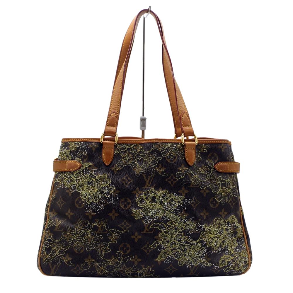 LOUIS VUITTON ルイヴィトン M95399 モノグラム バティニョールオリゾンタル 刺繍 ゴールド トートバッグ ハンドバッグ【中古】かんてい局上水前寺店【楽ギフ_包装選択】k26-2186｜かんてい局熊本店