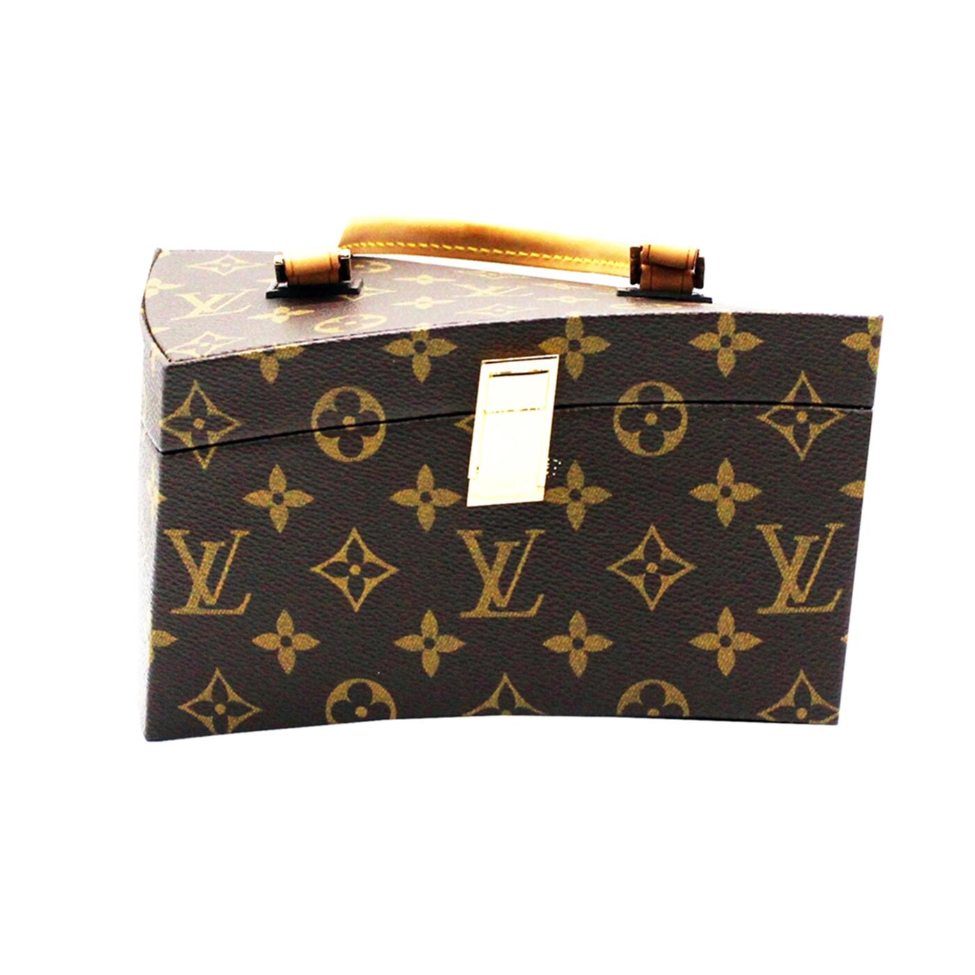 【希少】Louis Vuitton ルイヴィトン M40275 Twisted box ツインテッドボックス モノグラム 2way ハンド ショルダー バッグ コスメケース ブラウン 【美品】かんてい局上水前寺店【楽ギフ_包装選択】k25-2396