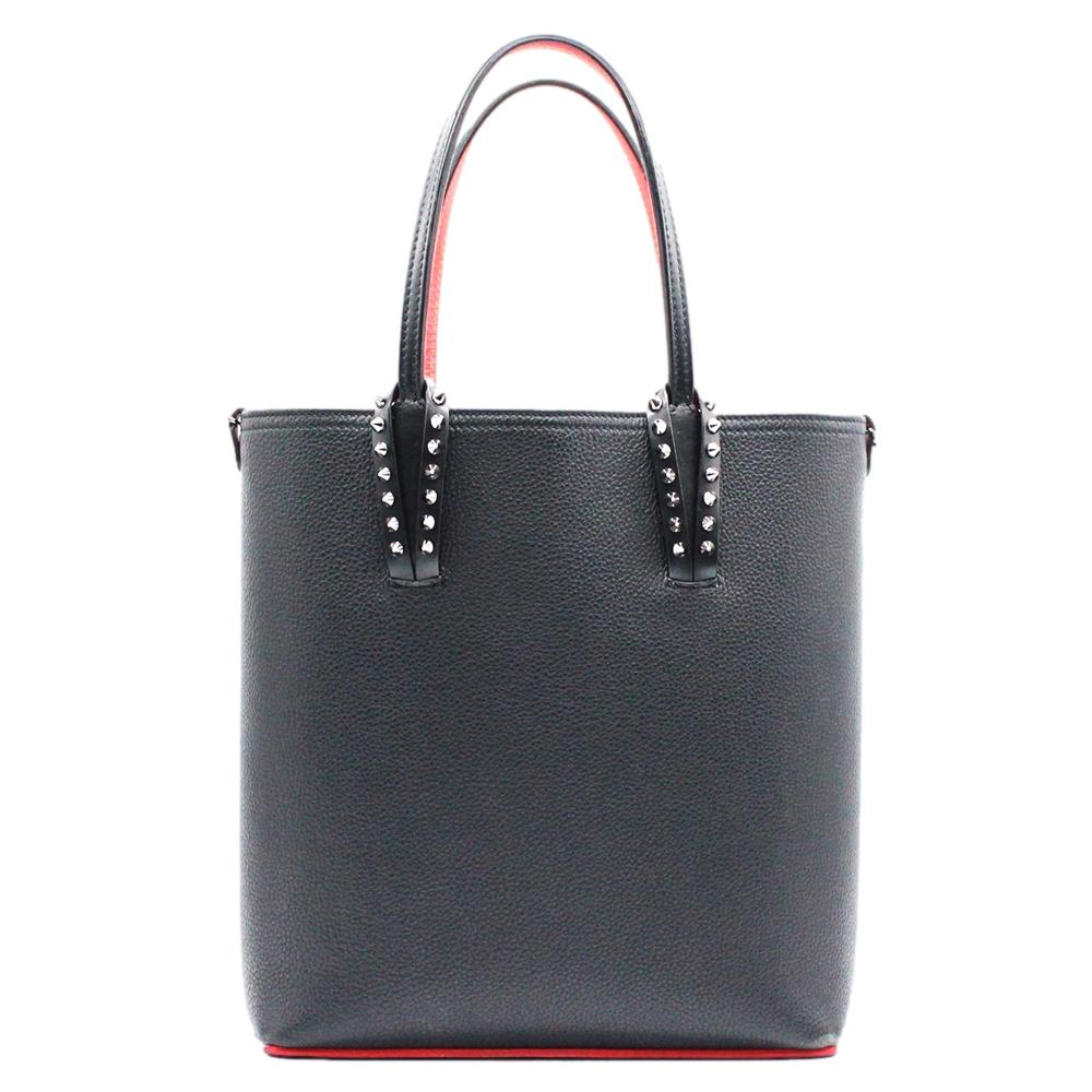 Christian Louboutin クリスチャンルブタン Cabata カバタ 2WAYバッグ ハンドバッグ カーフレザー ブラック【中古】かんてい局【楽ギフ_包装選択】k25-413