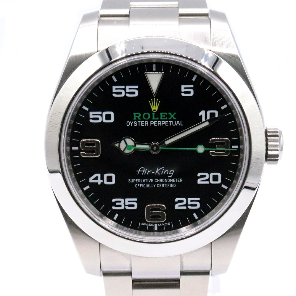楽天市場】ROLEX ロレックス エアキング 116900 黒文字盤 自動巻き